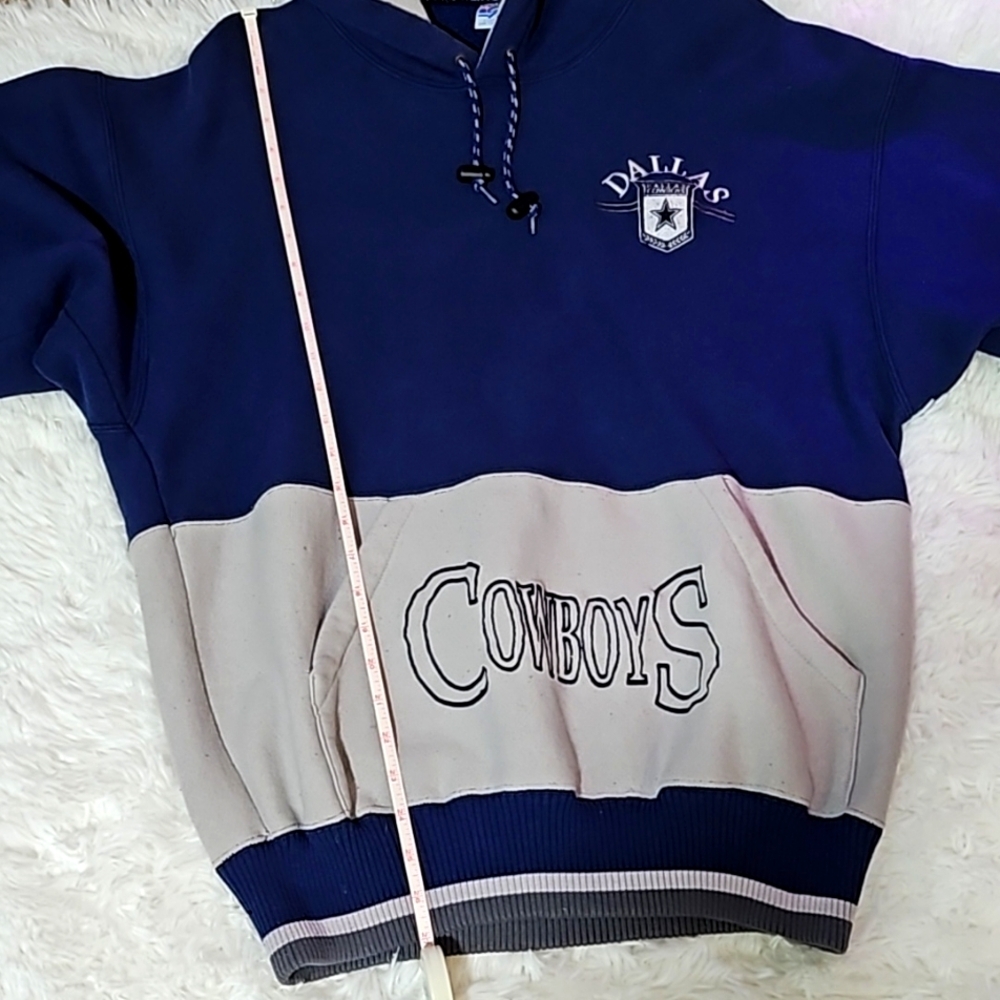 π£ Vintage 90s NFL Dallas π€© Cowboys βThe Game Pull-Over Hoodie Sweatshirt XL - Picture 4 of 6